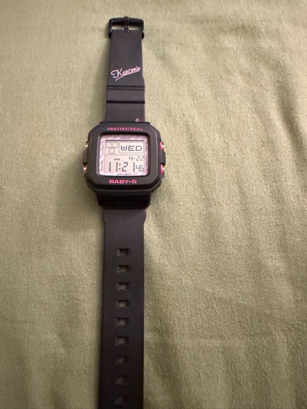 Casio BABY-G Black and Pink Digital Watch with Kuromi Strap - Picture 3 of 6